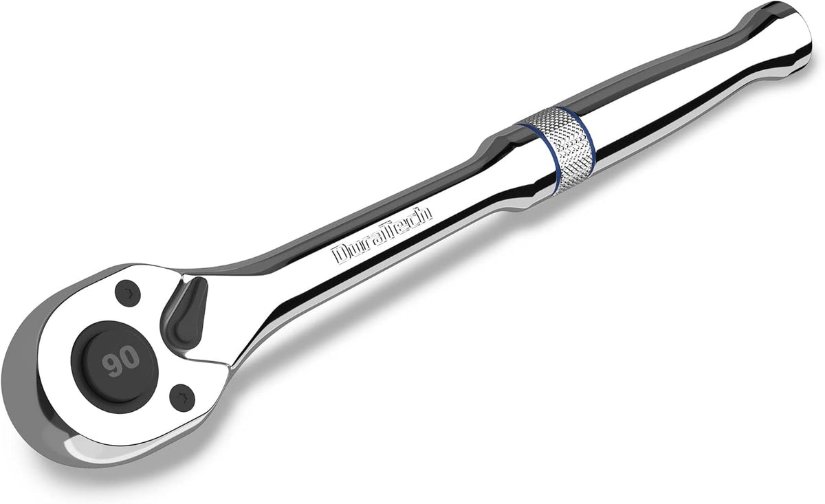 DURATECH 3/8-Inch Drive Ratchet, 90-Tooth Quick-Release Ratchet Wrench
