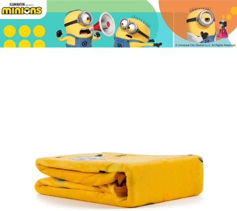 Despicable Me 4 Minions Kids Bedding Super Soft Silk Touch Throw, 40 in x 50 in, (Officially Licensed Product) By Franco