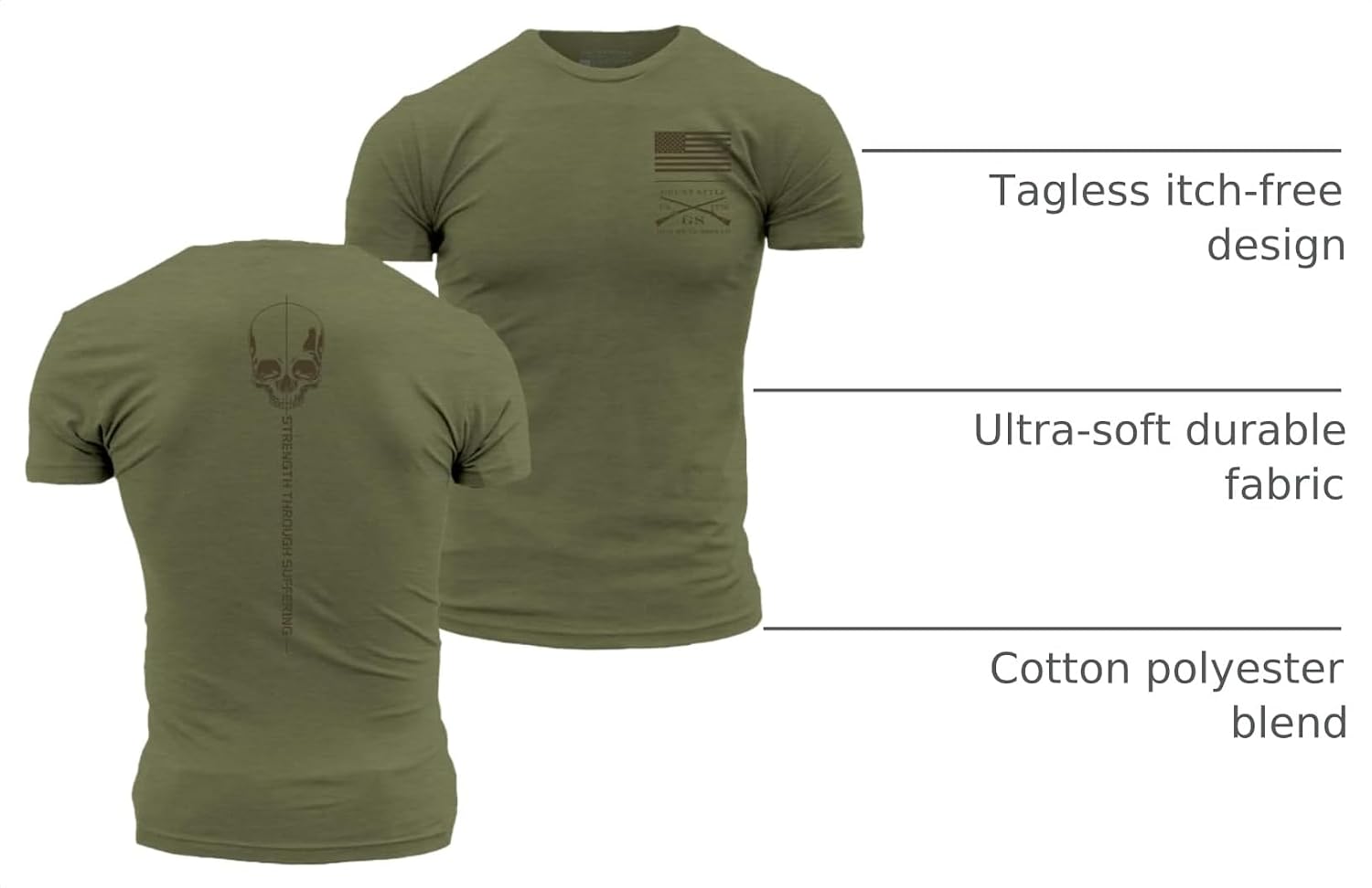 Grunt Style Strength Through Suffering Men's Graphic Tee