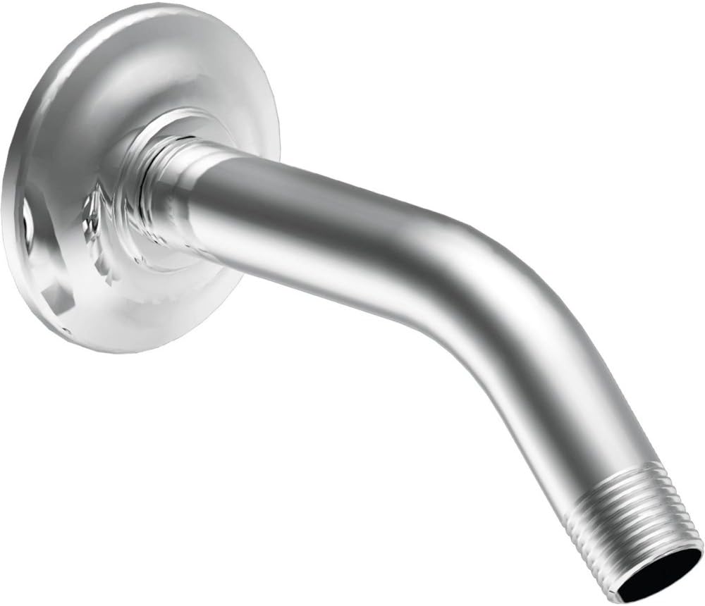 Moen S122BN Premium 8-Inch Standard Shower Arm with Matching Flange Included, Brushed Nickel
