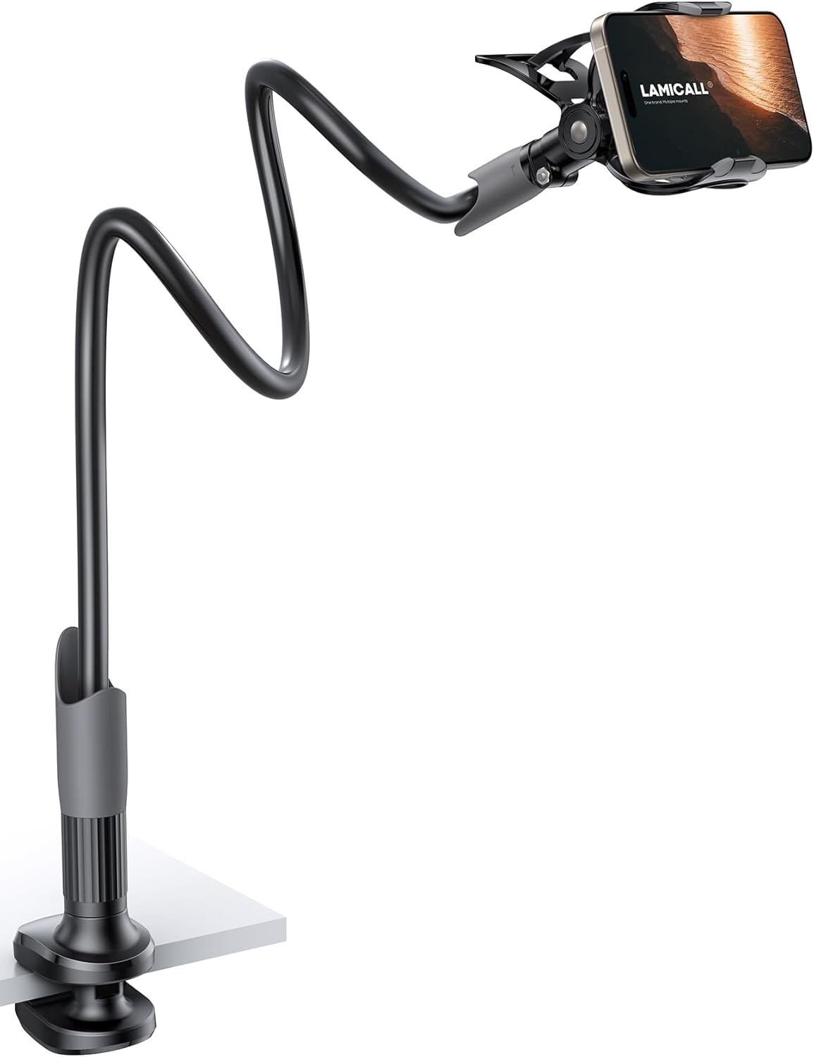 Lamicall Gooseneck Bed Phone Holder 33.4" Full Adjustable Flexible Arm