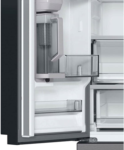 Samsung 24 Cu. Ft. Bespoke Counter Depth 3-Door French Door Refrigerator with AutoFill Water Pitcher, Stainless Steel, RF24BB6200QLAA