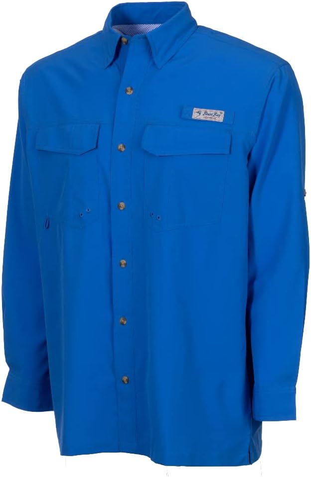 Bimini Bay Outfitters LTD Bimini Flats V Men's Long Sleeve Fishing Shirt Featuring BloodGuard Plus