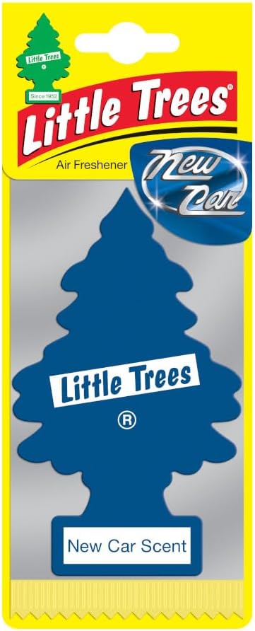 LITTLE TREES Car Air Freshener | Hanging Paper Tree for Home or Car | Black Ice | 10 Pack