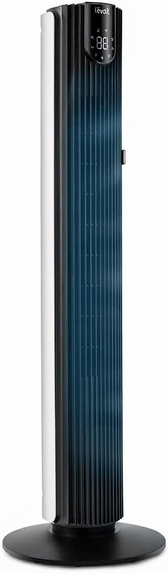 Levoit Tower Fan for Bedroom, 26ft/s Smart Standing Fans that Blow Cold Air