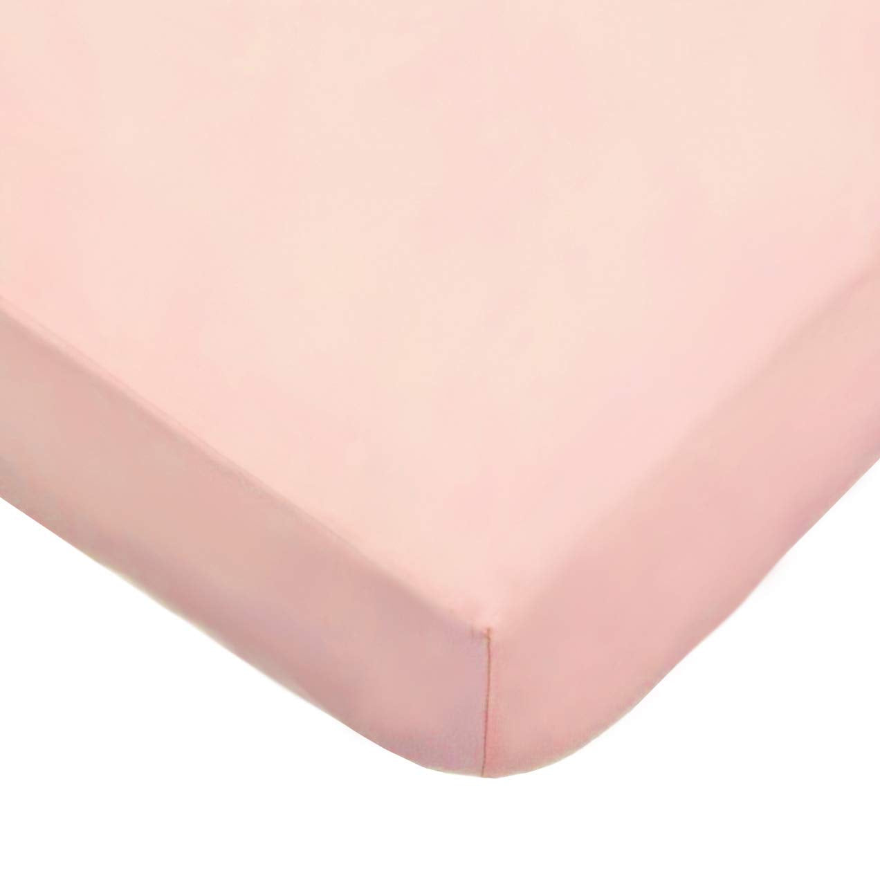 American Baby Company 2 Pack Fitted Crib Sheets 52x28", Pink Star and Blush