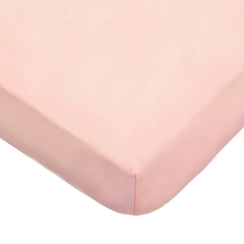 American Baby Company 2 Pack Fitted Crib Sheets 52x28", Pink Star and Blush