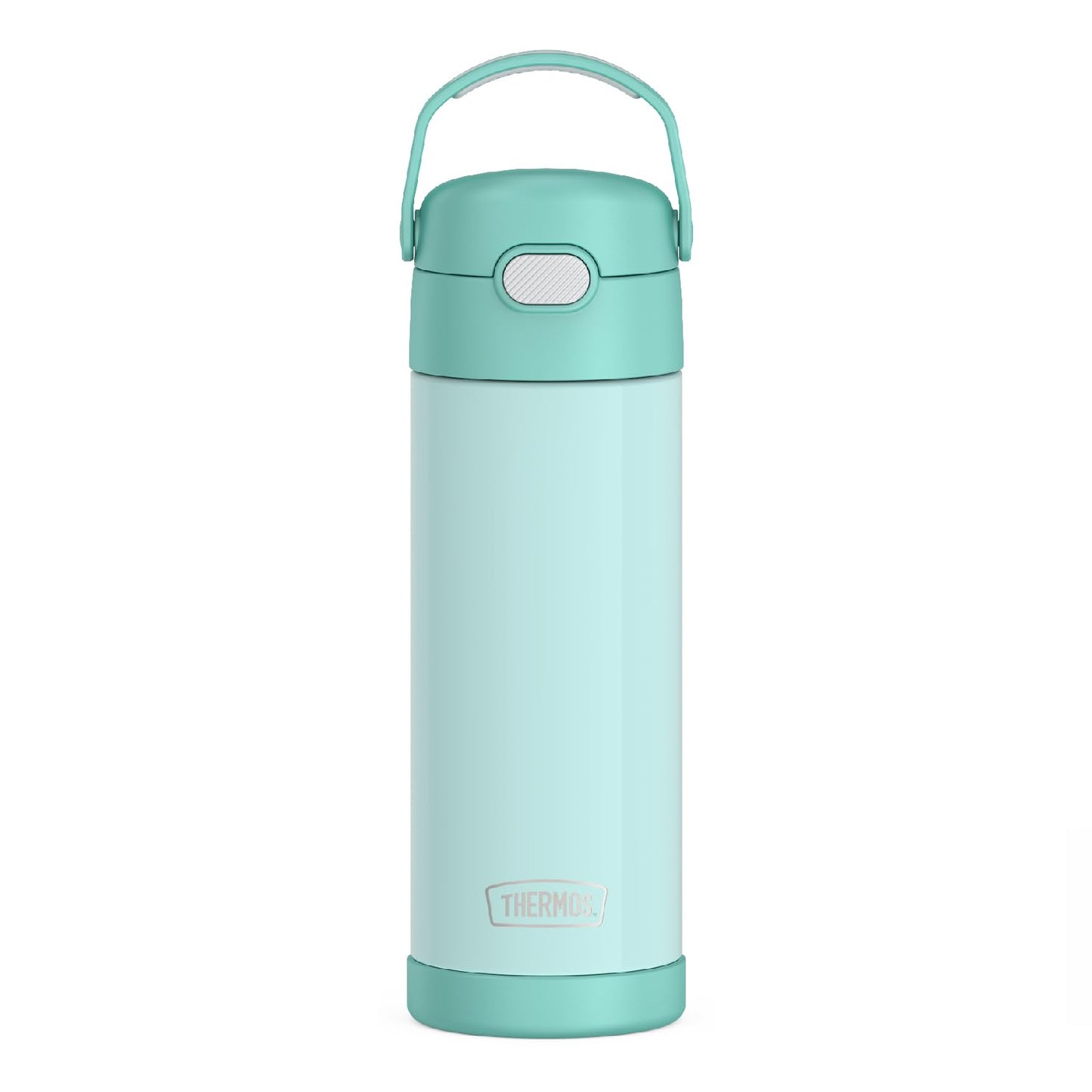 THERMOS FUNTAINER 16 Ounce Stainless Steel Vacuum Insulated Bottle with Wide Spout Lid, Mint