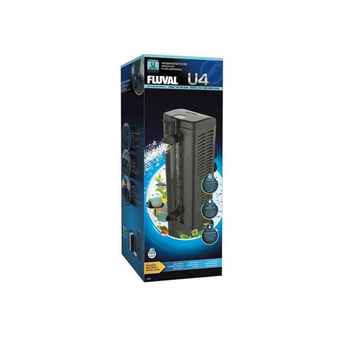 Fluval U4 Underwater Filter, Freshwater & Saltwater Aquarium Filter, Black