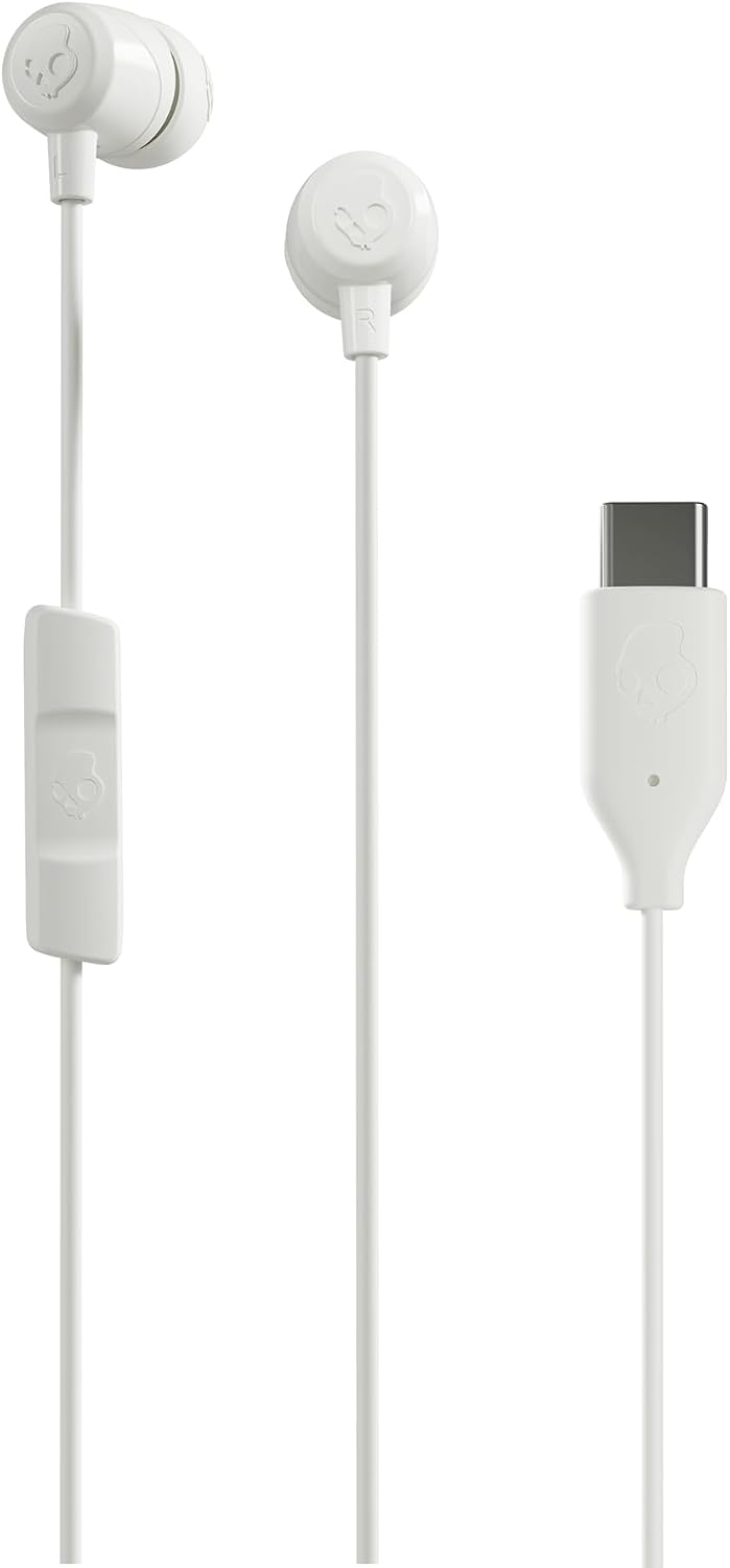 Skullcandy Jib USB-C Wired Earbuds with Noise Isolating Fit - Bone