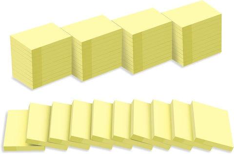 (50 Pads) Sticky Notes 1.5x2, Yellow Sticky Pads, Self-Stick Pads,