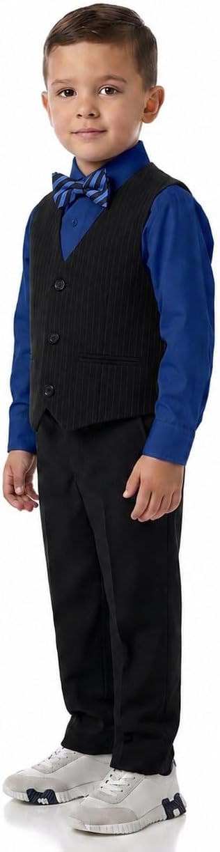 Pinstripe Boys Formal Dresswear Vest Set
