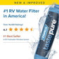 Camco TastePURE RV Water Filter - New Advanced 6-Step Patent-Protected Filtration - Camping Essentials for Fresh Drinking Water - RV Inline Water Filter w/Flexible Hose Protector, Made in USA (40043)