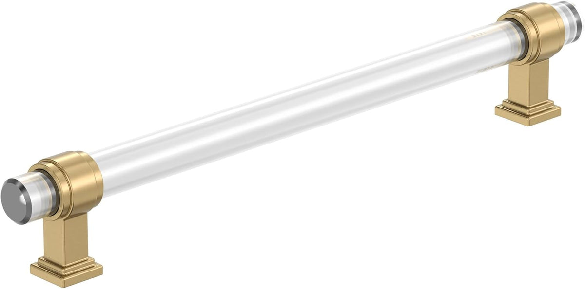 Amerock 8" Glacio Clear/Champagne Bronze Drawer Pull