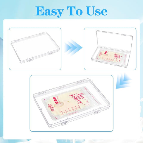 8 Pack Clear Clear Freeze Flat Breastmilk Storage Organizer, Space Saving