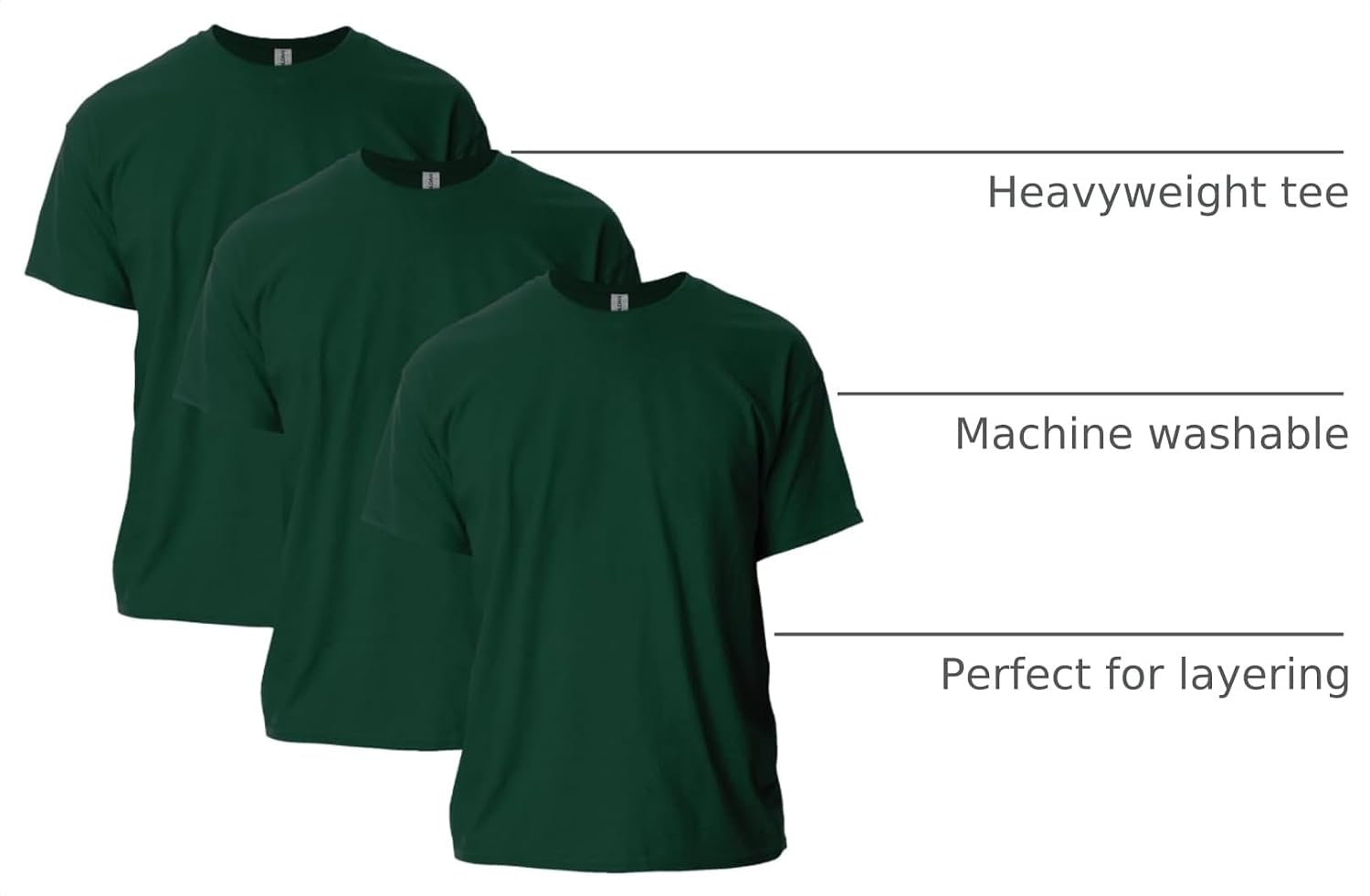 Gildan Adult Ultra Cotton T-Shirt, Style G2000, Multipack