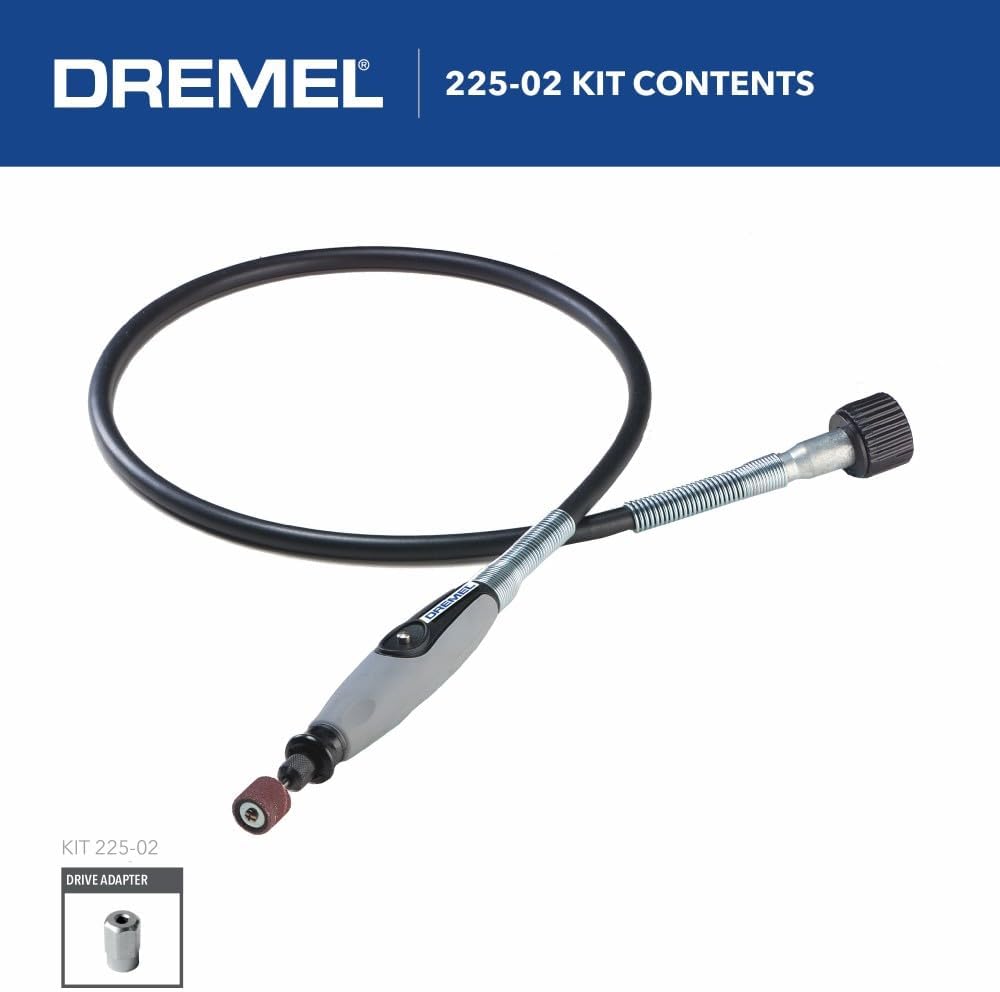 Dremel Flex Shaft Rotary Tool Attachment, Comfort Grip, 36” Cable (225-02)