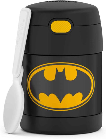 THERMOS FUNTAINER Kids Food Jar with Spoon, 10oz, Batman