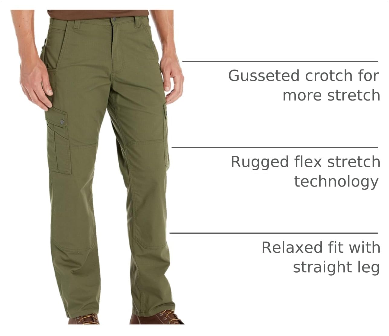 Carhartt Men's 105461 Rugged Flex® Relaxed Fit Ripstop Cargo Work Pant