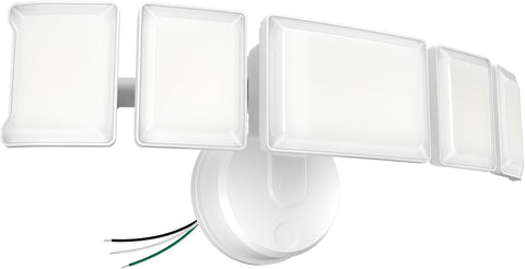 Olafus 130W Flood Light Outdoor, Switch Controlled 13000LM LED Security Light, IP65 Waterproof Outside Floodlight with 5 Adjustable Heads, 6500K Exterior Flood Light Fixture Wired, No Motion Sensor