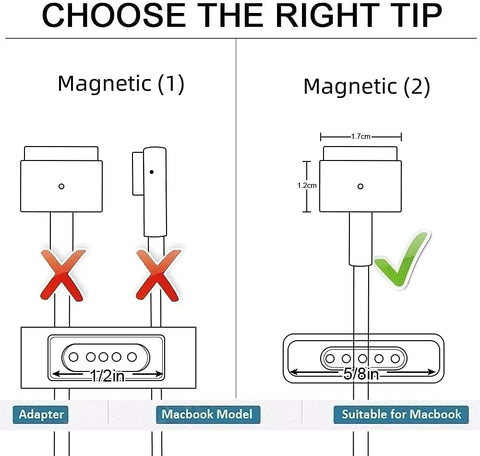 Mac Book Charger 85W(T-Tip) Power Adapter, Replacement for Mac Book Pro with 15-inch Retina Display-After Mid 2012