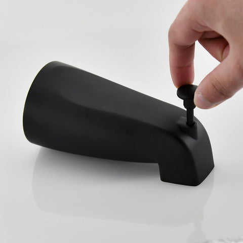 Slip Fit Tub Spout with Pull-Up Diverter for 1/2 in Copper Tube