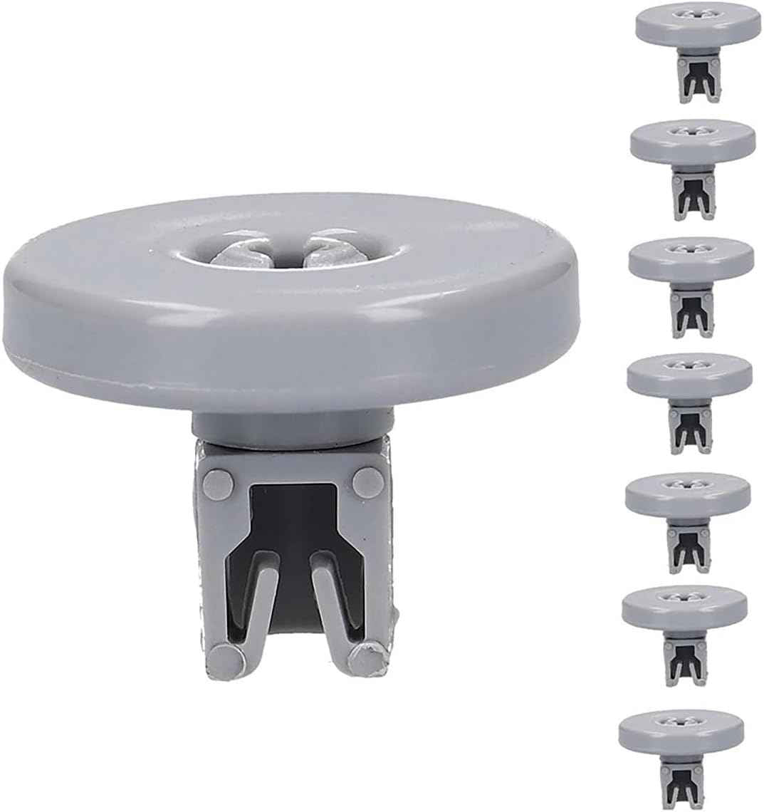8-Pack 50286965004 Dishwasher Lower Basket Wheels，Gray, Compatible with Electrolux, AEG, Zanussi, IKEA, and more