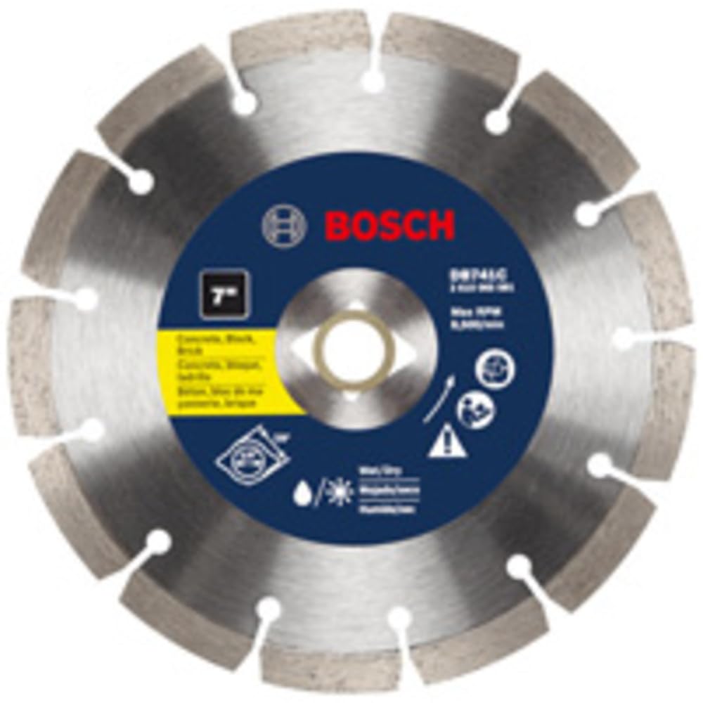 Bosch DB741C 7 in. Premium Segmented Rim Diamond Blade for Universal Rough Cuts