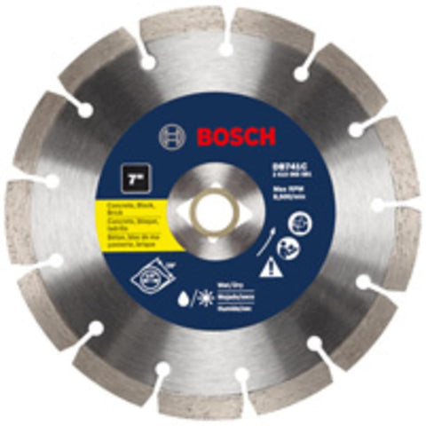 Bosch DB741C 7 in. Premium Segmented Rim Diamond Blade for Universal Rough Cuts