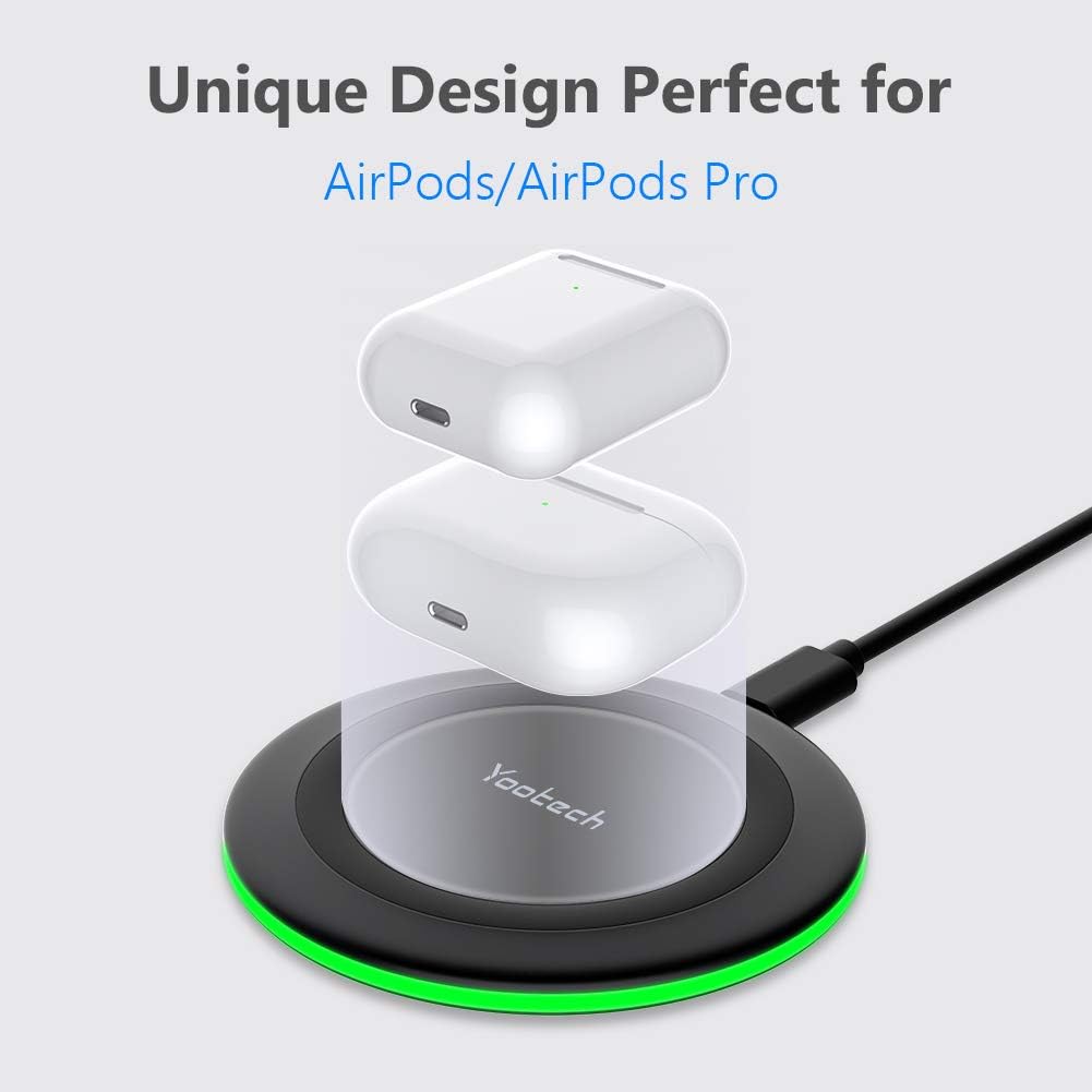 Yootech Wireless Charger,10W Max Wireless Charging Pad(No AC Adapter)