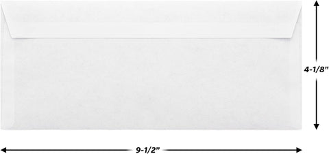 Mead #10 Security Business Envelopes Letter Size 4-1/8" x 9-1/2" – Peel and Seal, Privacy Lined, No-Window, Press-It Seal-It Self-Adhesive for Home & Office Mailing, 45 Count (75026)