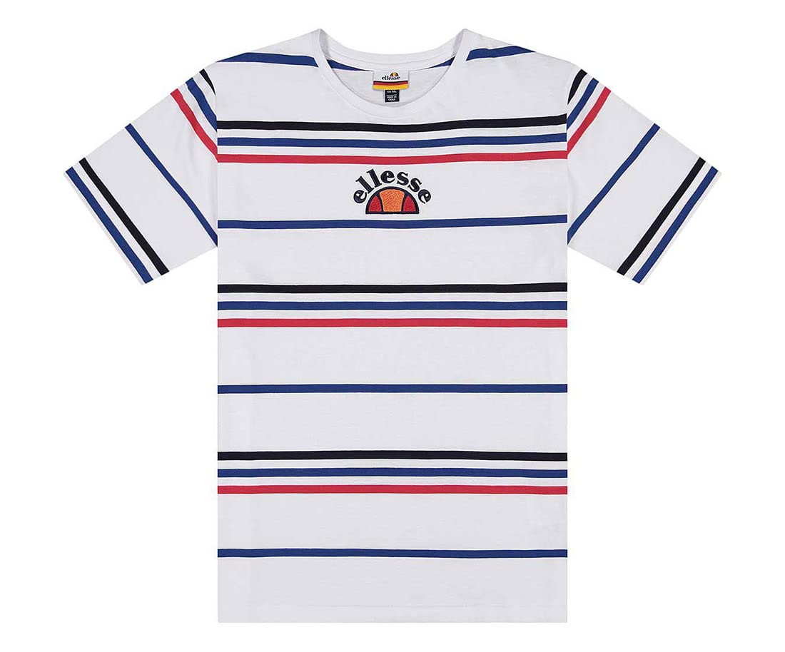 ellesse Miniati T Mens Active Shirts & Tees Size M, Color: White/Red/Blue