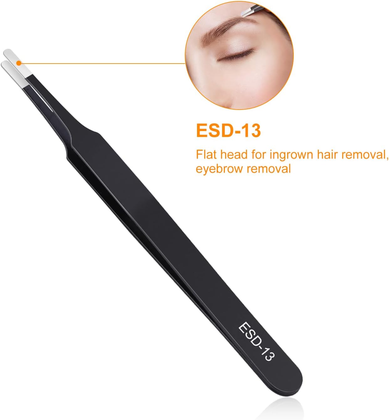 kaverme 3PCS Precision Tweezers Set, Upgraded Anti-Static Stainless Steel
