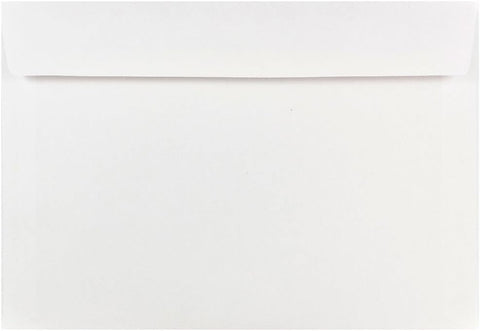 JAM PAPER 7 x 10 Booklet Commercial Envelopes - White - 100/Pack