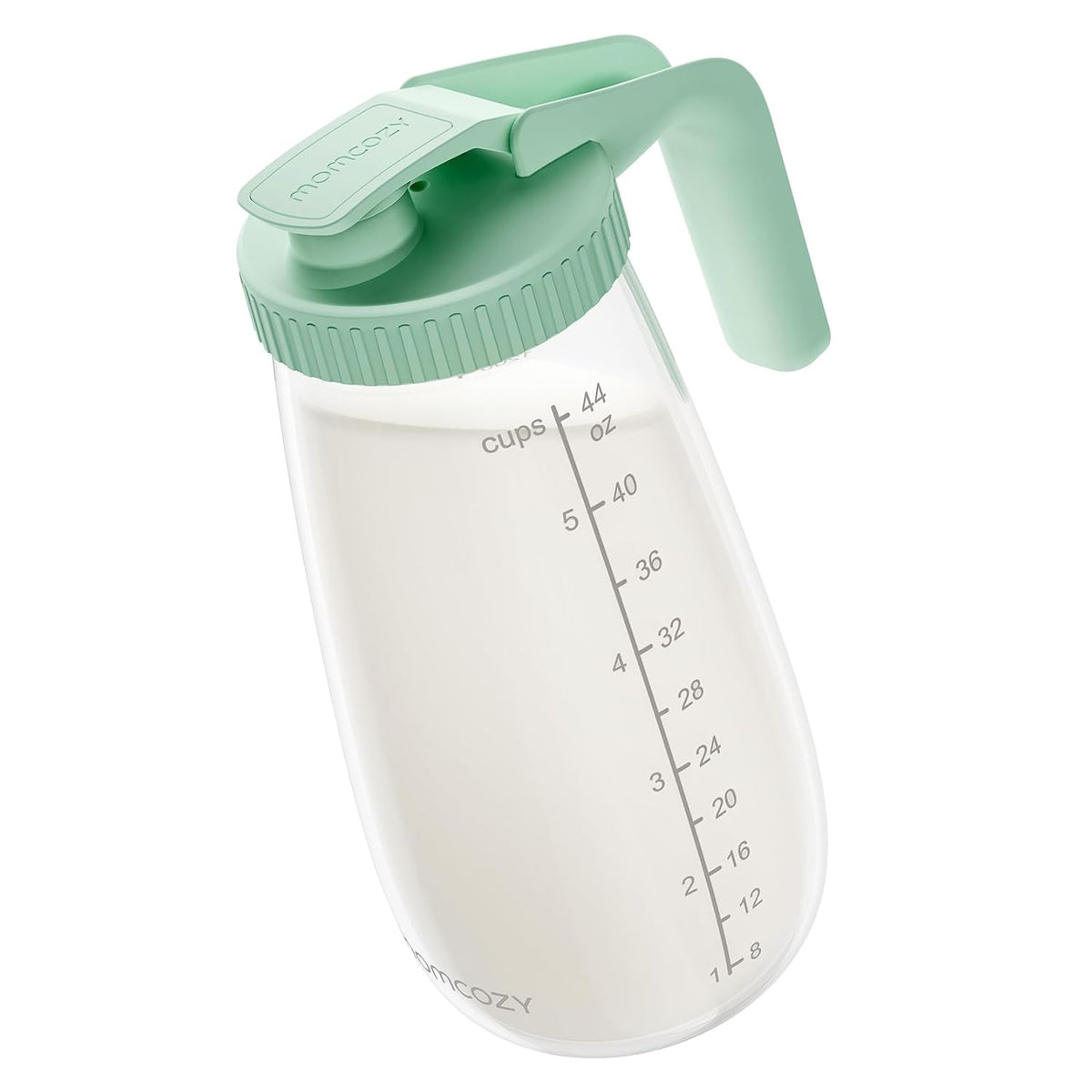 Momcozy Breast Milk Pitcher, Glass Storage Container Wide Mouth, 48oz 1pc