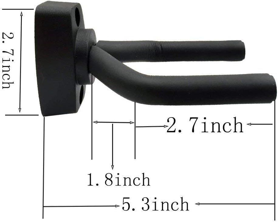 6 Pcs Guitar Hangers Keep Hook Holder Wall Mount for All Size Guitars, Bass, Mandolin, Banjo