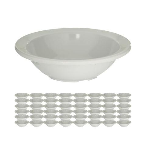 Carlisle FoodService Products Kingline Fruit Bowl, Heavy Duty Melamine Dish for Serving, 4.75 Oz, 48 Count, White
