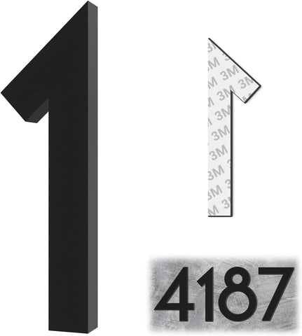 4 Inch House Numbers, Self-adhesive Mailbox Numbers Modern House Number