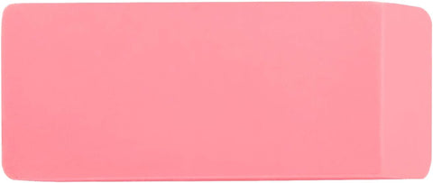 Amazon Basics Rectangular Erasers for School and Office, Pink, Art Eraser for Drawing, Stationery Supplies, 24 Count