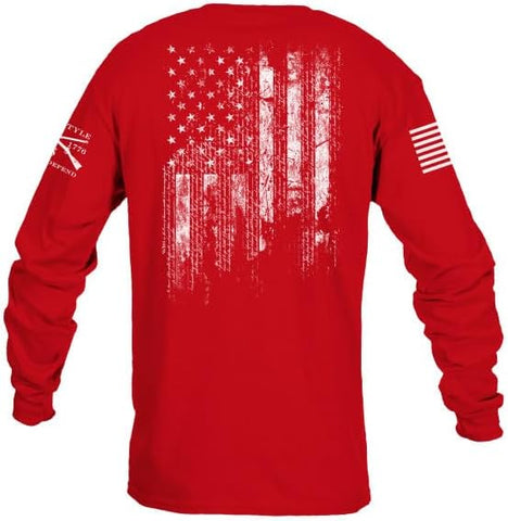 Grunt Style 1776 Flag Long Sleeve Men's Graphic Tee