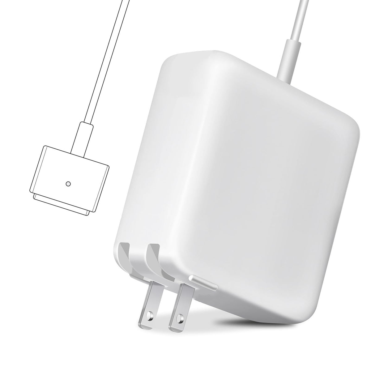 Mac Book Charger 85W(T-Tip) Power Adapter, Replacement for Mac Book Pro with 15-inch Retina Display-After Mid 2012