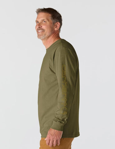 Carhartt Men's Dearborn Loose Long-Sleeve Logo T-Shirt Closeout