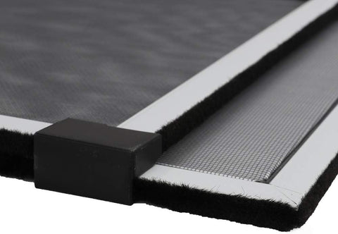 FLYZZZ Adjustable Window Screen Horizontal (19.68"H x 28"-52"W) 1 Pack Expandable Window Screen Large Replacement for Home
