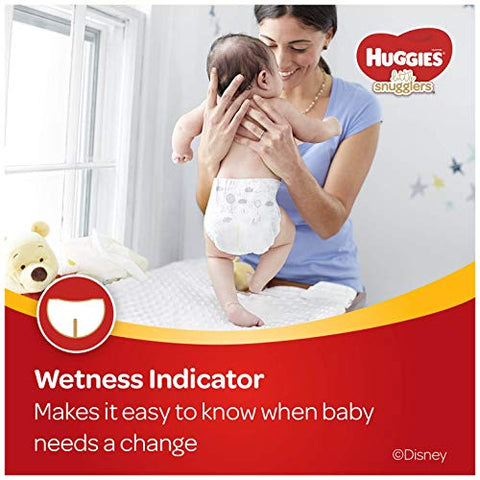Baby Diapers Size 1, 76ct, Huggies Little Snugglers, Gentle Skin Protection