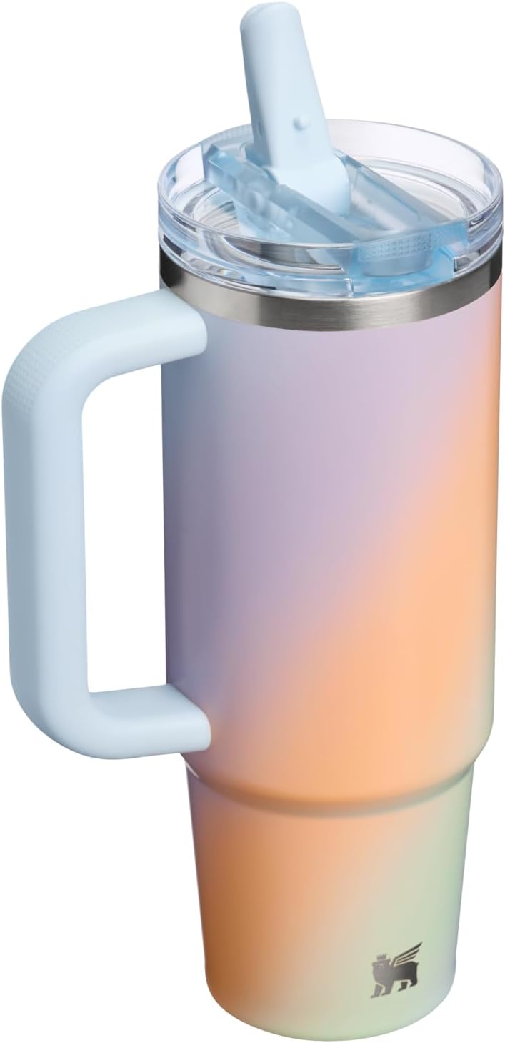 STANLEY Quencher ProTour Flipstraw Tumbler, 30 oz, Sunrise Spiral