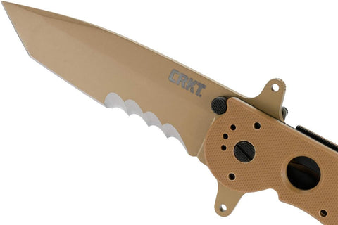 CRKT M16-14DSFG Folding Knife with Liner Lock, Desert Tan, M16-14DSFG