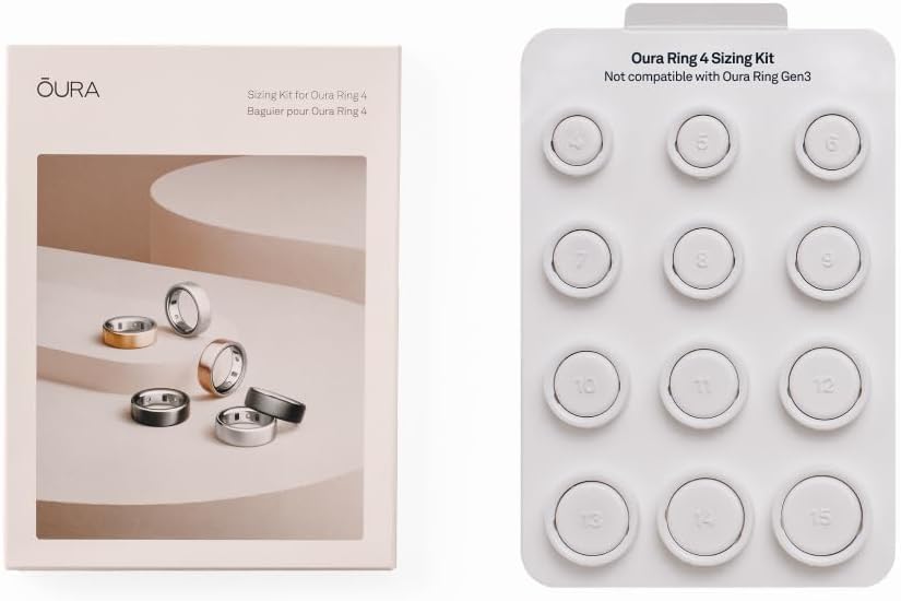 OURA Ring 4 Sizing Kit - Size Before You Buy the Ring 4
