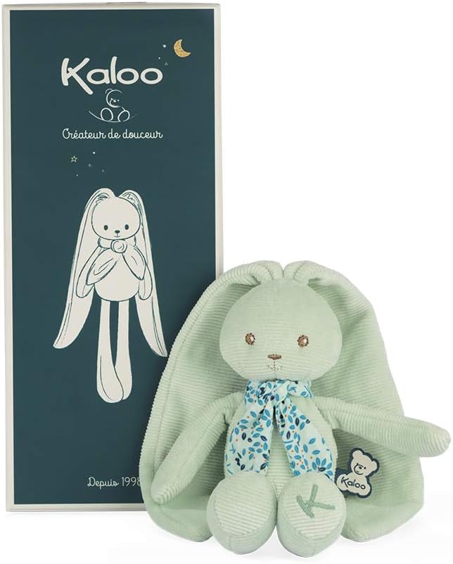 Kaloo - Lapinoo - Corduroy Rabbit for Babies - Ochre - 10 in