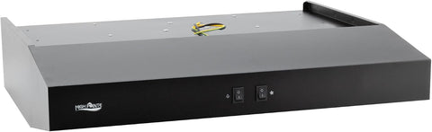 High Pointe 12V Range Hood Stainless Steel Black Finish 22"