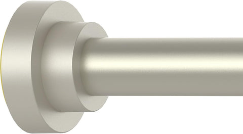 Thestoa Brushed Nickel Shower Curtain Rod Adjustable 43-78 inch, 1"Diameter Spring Tension Curtain Rod No Drill, Anti-Rust Non-Slip Shower Rod for Bathroom Tension Rod